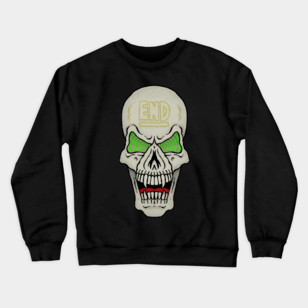 HypnoSkull Crewneck Sweatshirt by MalcolmKirk